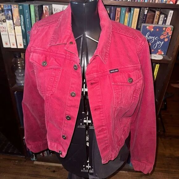 Nautica Jackets & Blazers - Nautica Jean Company red classic colorful denim M jacket